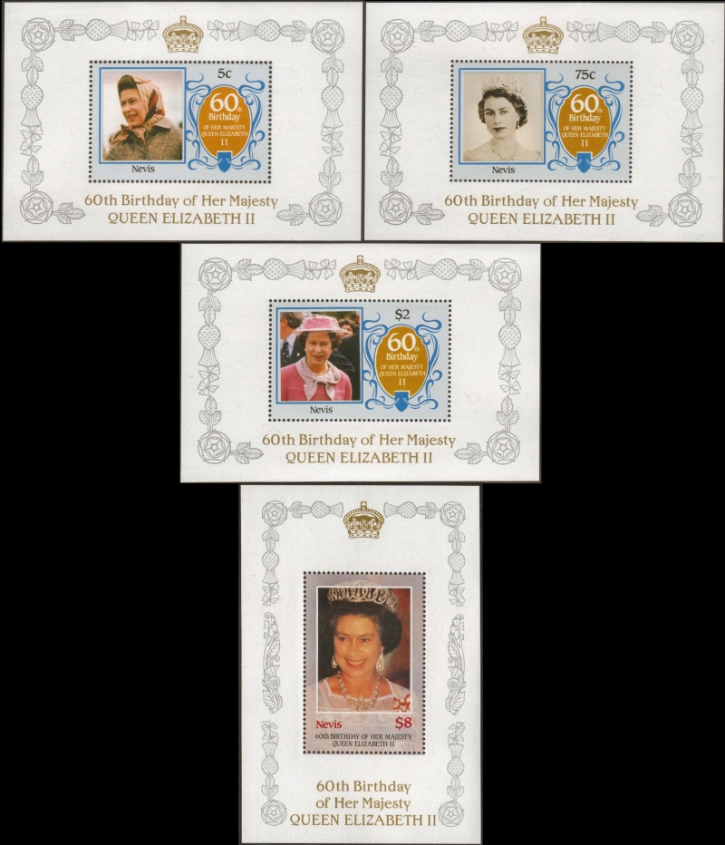 The 1986 Queen Elizabeth II 60th Birthday Stamp Issues